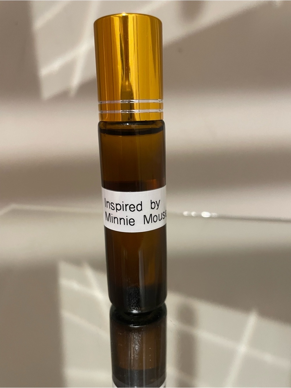 Inspired by Minnie Mouse Women’s Facial Oil - Gold Cap, Amber Bottle